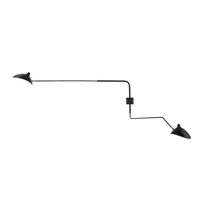 Serge Mouille Two-Arm Wall Sconce